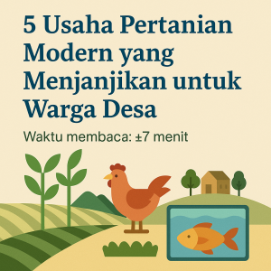 usaha pertanian modern