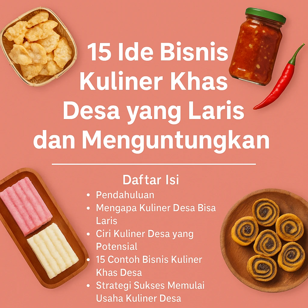 bisnis kuliner khas desa