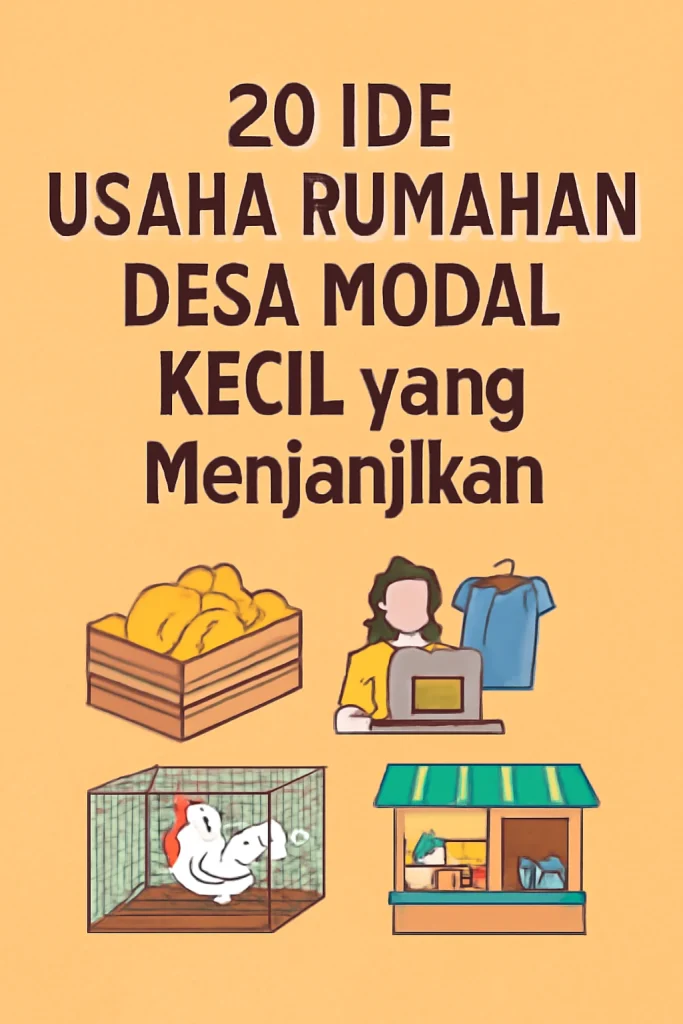 usaha rumahan desa modal kecil