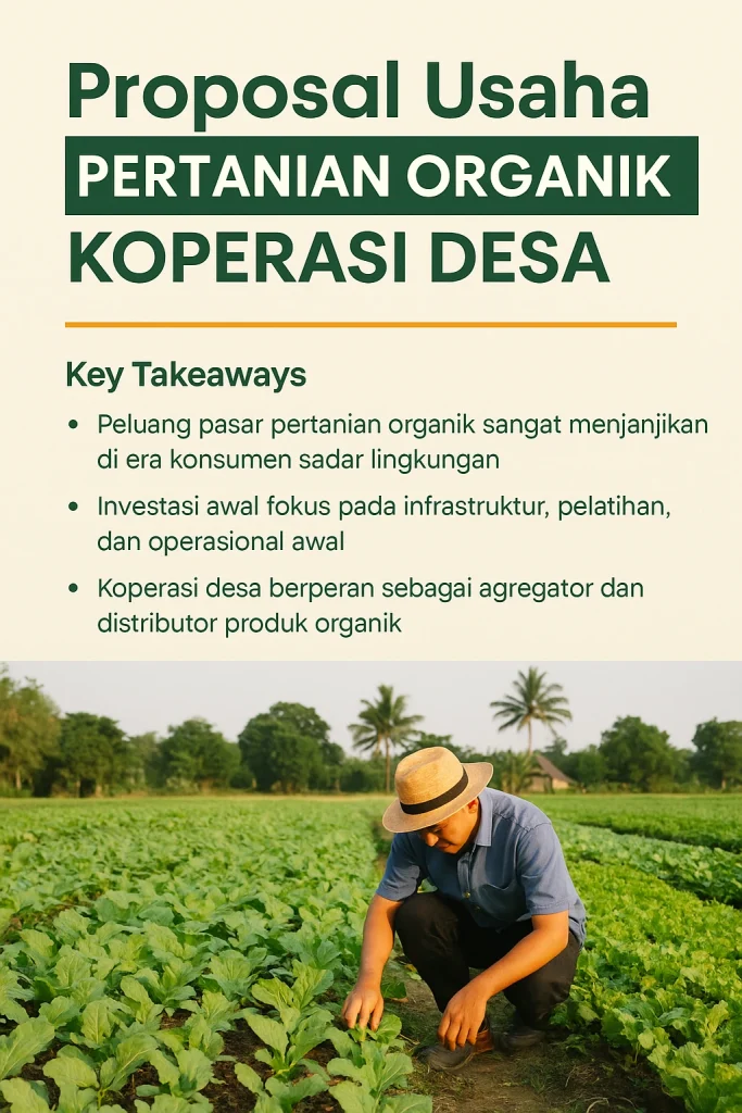 proposal usaha pertanian organik koperasi desa