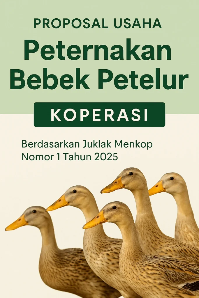 proposal usaha peternakan bebek petelur koperasi
