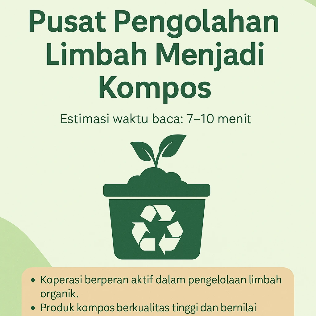 pengolahan limbah organik jadi kompos