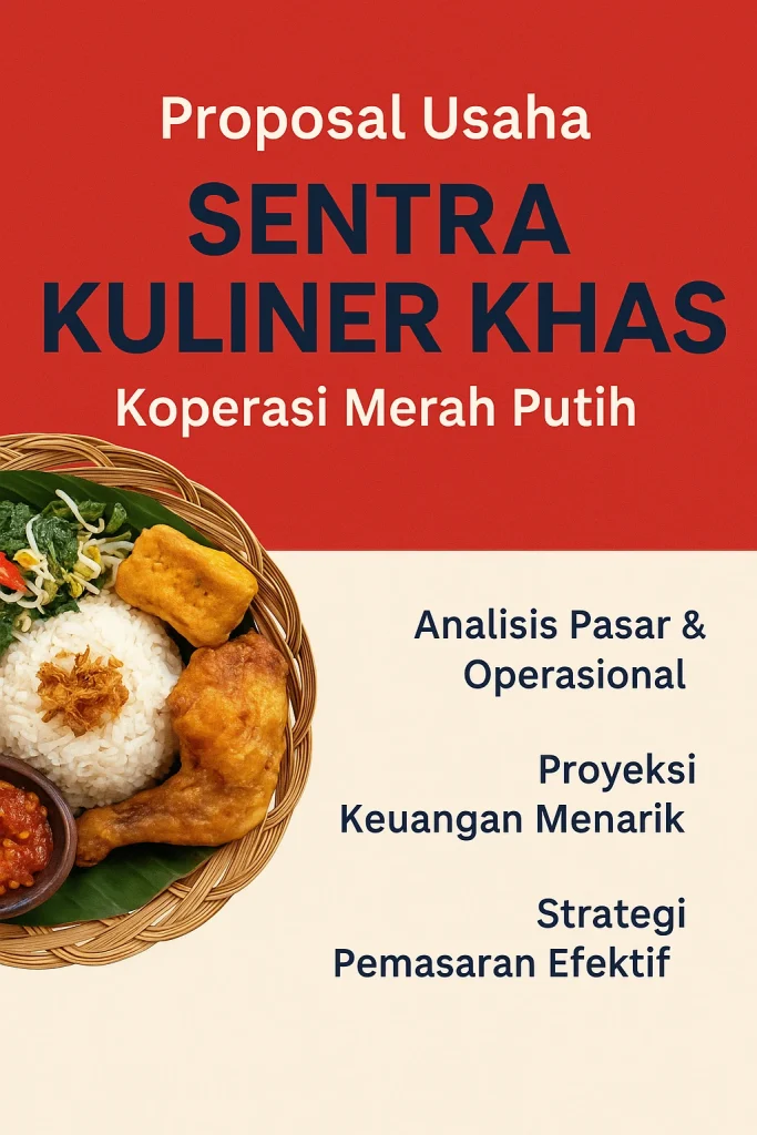 proposal usaha sentra kuliner koperasi