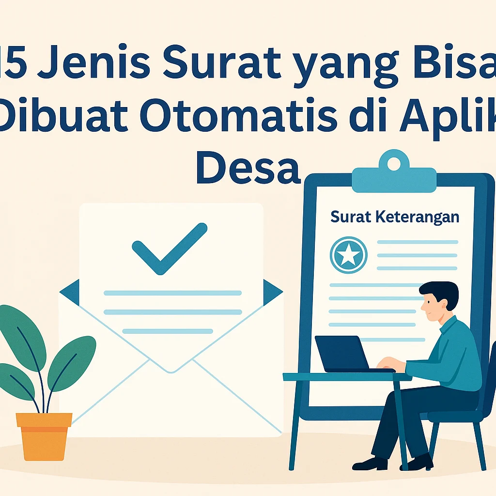 15 Surat Otomatis Aplikasi Desa Digital Jawa Timur