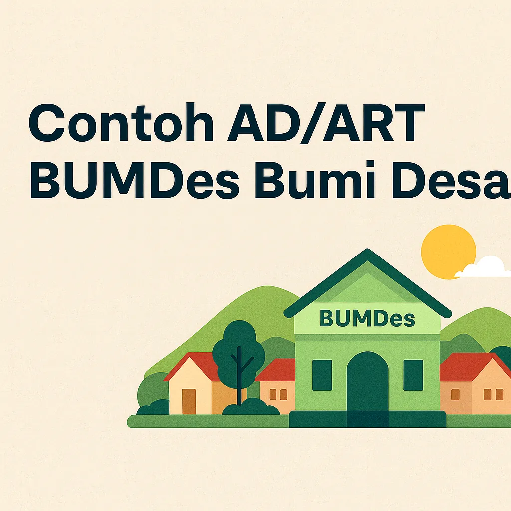Contoh AD/ART BUMDes Bumi Desa